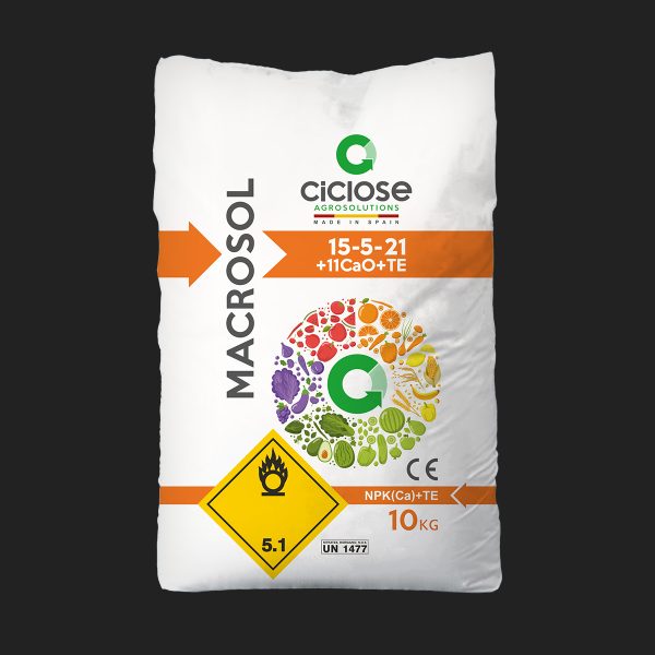 npk 15-5-21+11ca0+te macrosol fertilizer